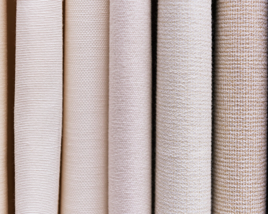 Tkaniny i kolory do zestawu